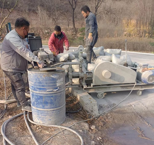 石龙路面下沉注浆